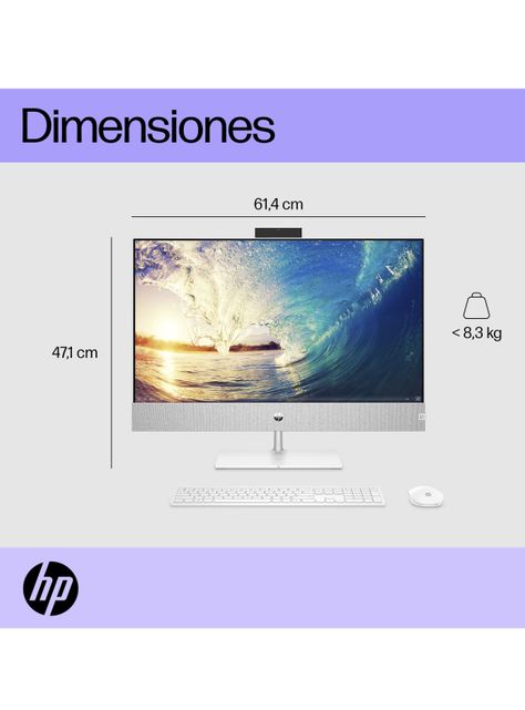 All in One Pavilion 27-ca2003la Intel Core i7 16GB RAM 512GB SSD 27" Táctil FHD Windows 11 Home Single Language-1