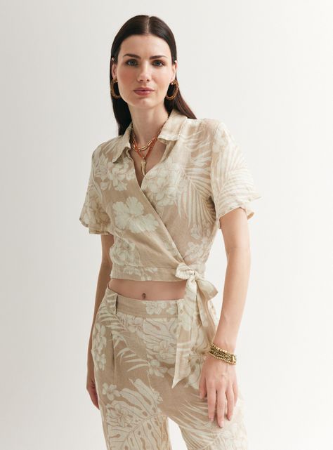 Blusa Print Lino-0