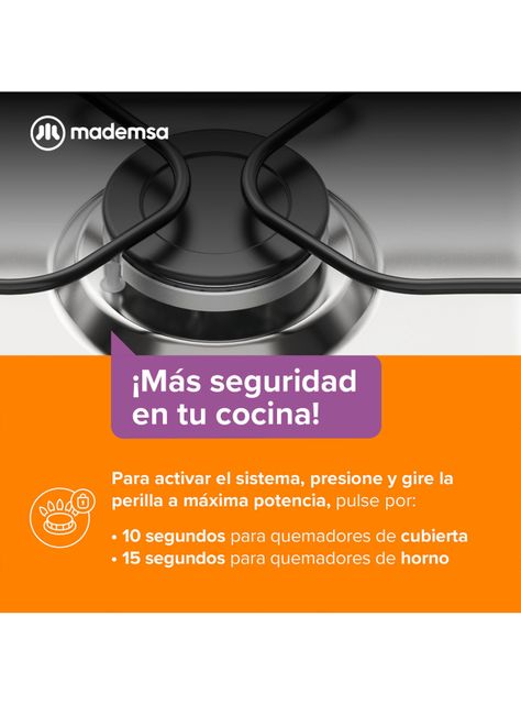 Cocina a Gas 4 Quemadores M 520 T-3