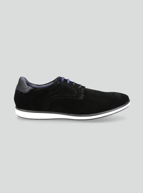 Zapato Casual de Gamuza Cordón Bicolor Hombre-1