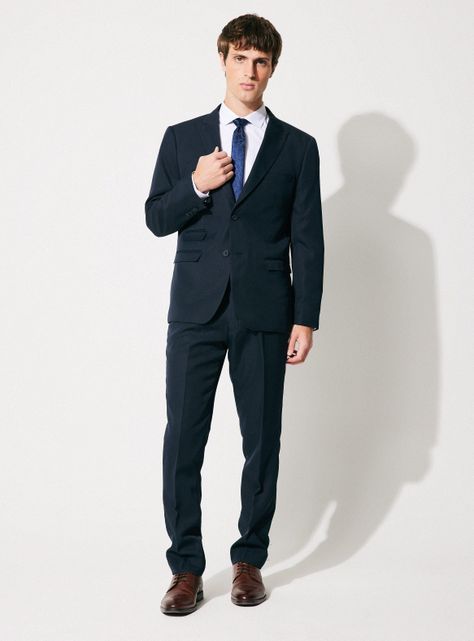 Traje Slim Fit Liso Recto-4