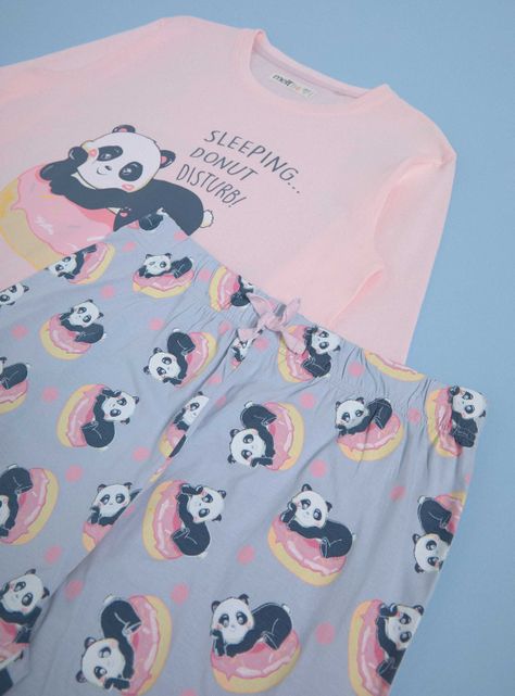 Pijama Jersey Manga Larga Estampado-2