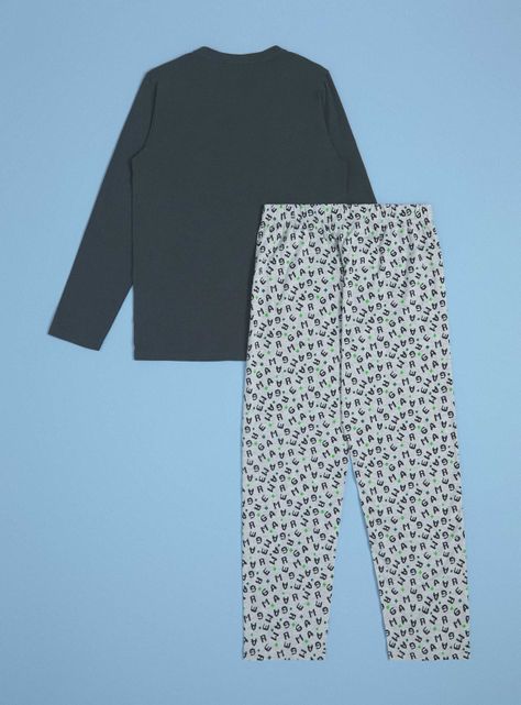 Pijama Jersey Estampado Flock-1