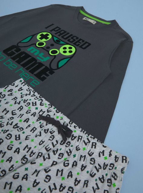 Pijama Jersey Estampado Flock-2