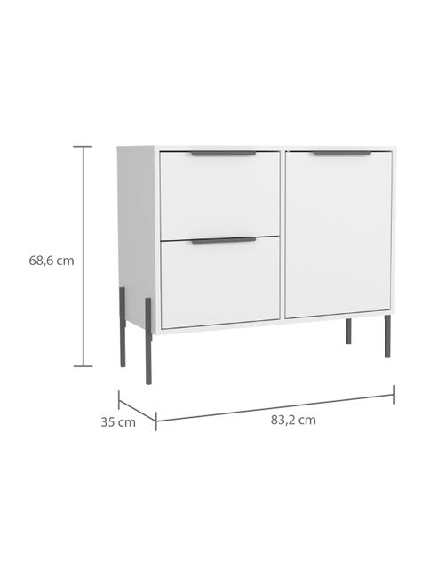 Bife White Collection Blanco 83.2 cm-1