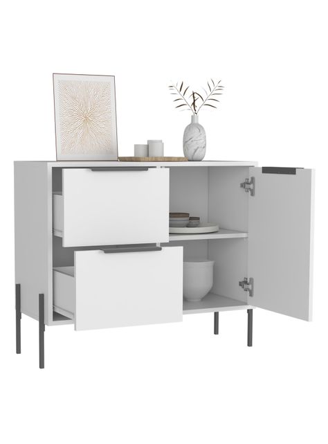 Bife White Collection Blanco 83.2 cm-4