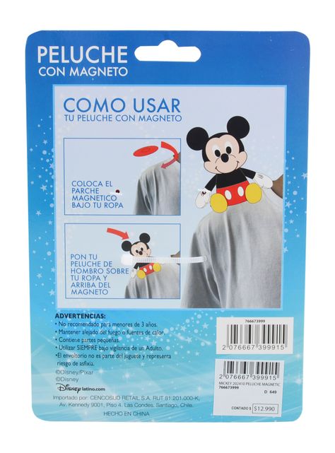Peluche de Hombro Mickey 12 cm-5