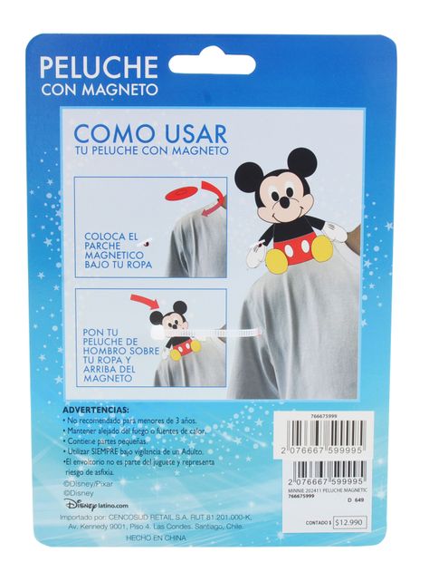 Peluche de Hombro Minnie 12 cm-5