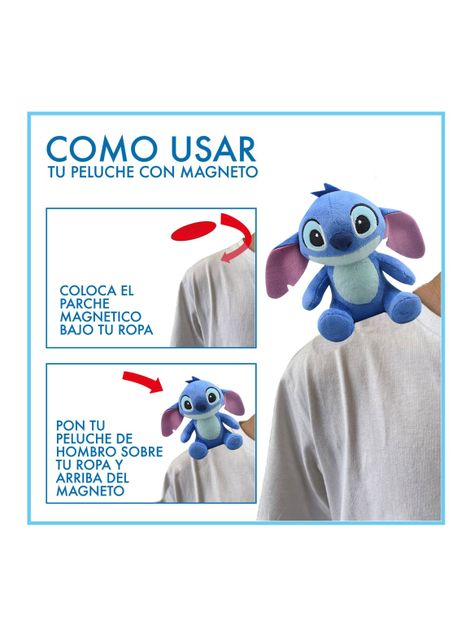Peluche de Hombro Stitch 12 cm-6