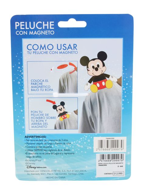 Peluche de Hombro Nemo 12 cm-5