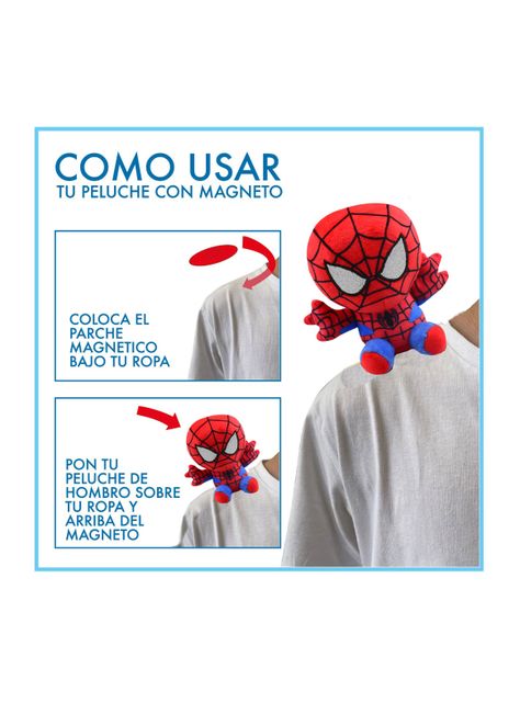 Peluche de Hombro Spiderman 12 cm-6