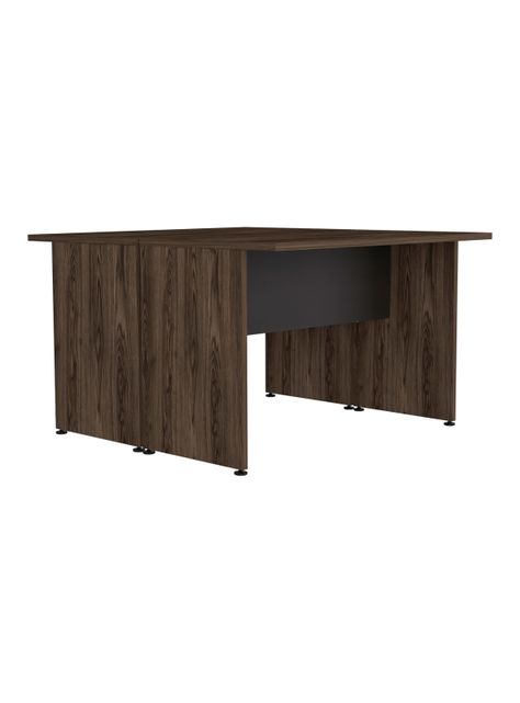 Mesa Escritorio Doble M-120 Home Office Negro Soft-Coñac-3