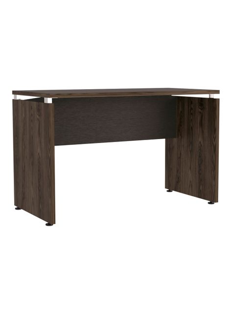 Mesa Escritorio M-120 Home Office Negro Soft-Coñac-2