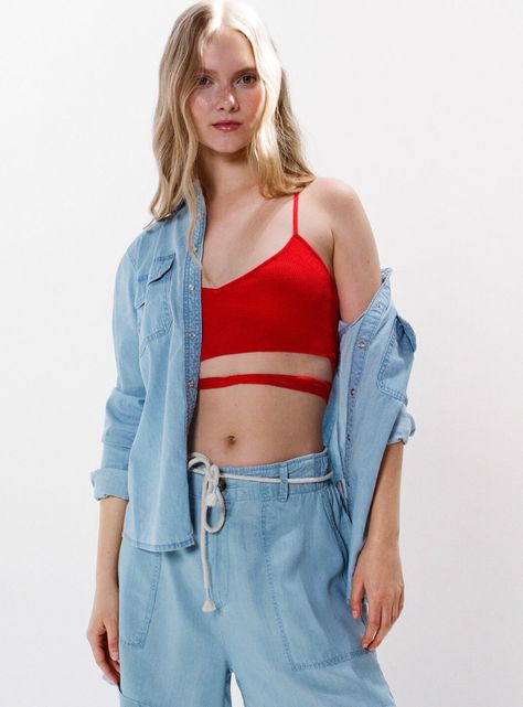 Shorts Vaqueros Tencel Cinturón-3