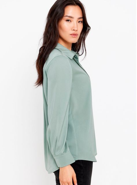 Camisa Satinada Color Liso-2
