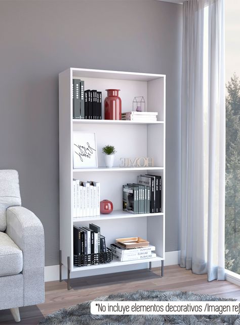 Librero White Collection Blanco-0