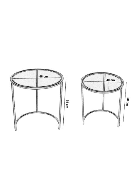 Mesa Lateral Nido Gold Glass-1