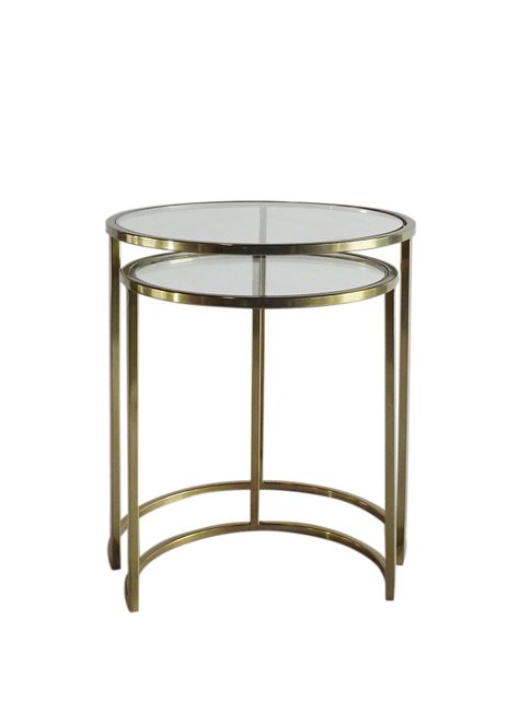Mesa Lateral Nido Gold Glass-0