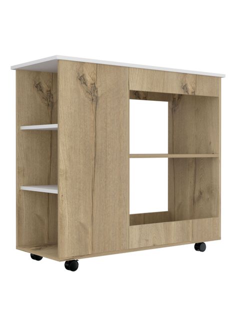 Mesón de Cocina Bi-Color Blanco-Duna 2R-2