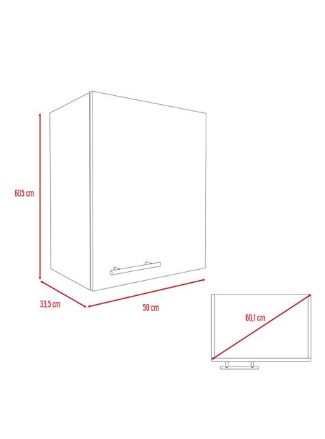 Mueble Aéreo Puerta Derecha Manchester Wengue-1