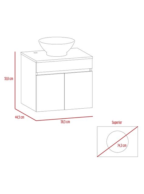 Mueble Baño Aereo Manchester Wengue-2