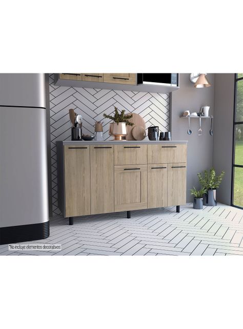 Módulo Inferior 150 Kitchen Hasselt con Top Melamina-4