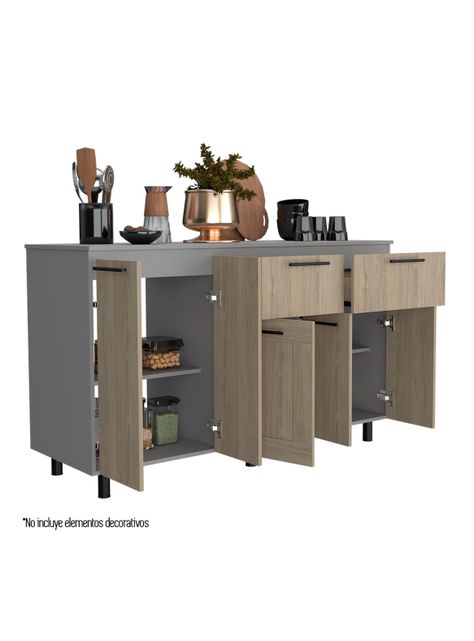 Módulo Inferior 150 Kitchen Hasselt con Top Melamina-3