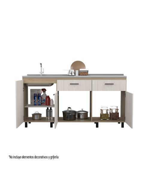 Módulo Inferior 180 Kitchen Gante con Lavaplatos-2