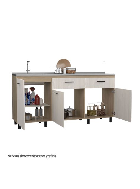 Módulo Inferior 180 Kitchen Gante con Lavaplatos-3
