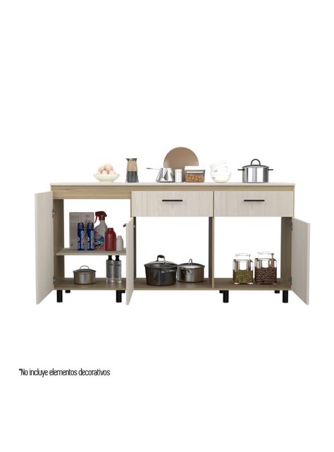 Módulo Inferior 180 Kitchen Gante con Top Melamina-2