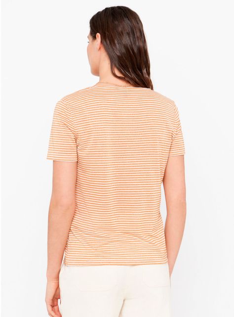 Polera Básica Volantes a Rayas-1