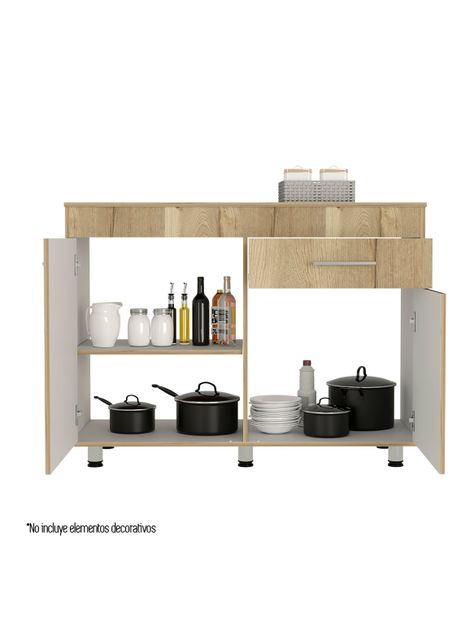 Módulo Inferior 120 Kitchen Orion con Top Melamina-2
