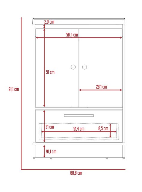 Mueble Optimizador Lavamanos Bath Bi-Color Blanco-Duna-1