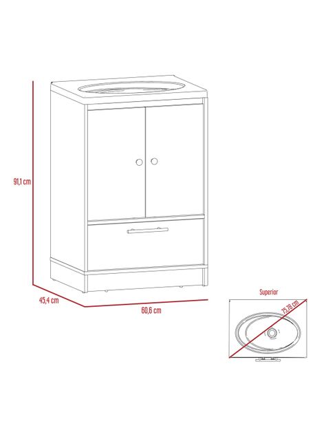 Mueble Optimizador Lavamanos Bath Bi-Color Blanco-Duna-2