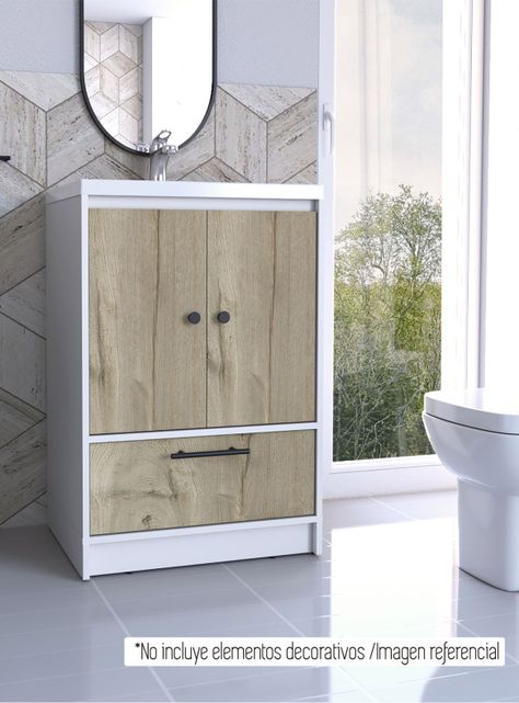 Mueble Optimizador Lavamanos Bath Bi-Color Blanco-Duna-5