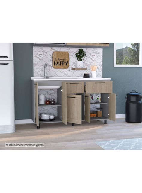 Módulo Inferior 150 Kitchen Hasselt con Lavaplatos-5