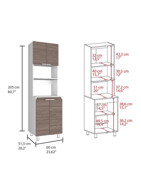 Mueble Microondas Fendi Blanco Márquez-Castaño-1