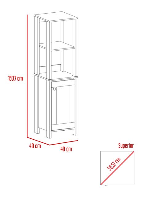 Mueble Optimizador 1 Bath Bi-Color-2