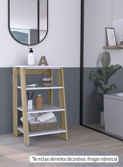 Mueble Optimizador 3 Bath Bi-Color Blanco-Duna-5