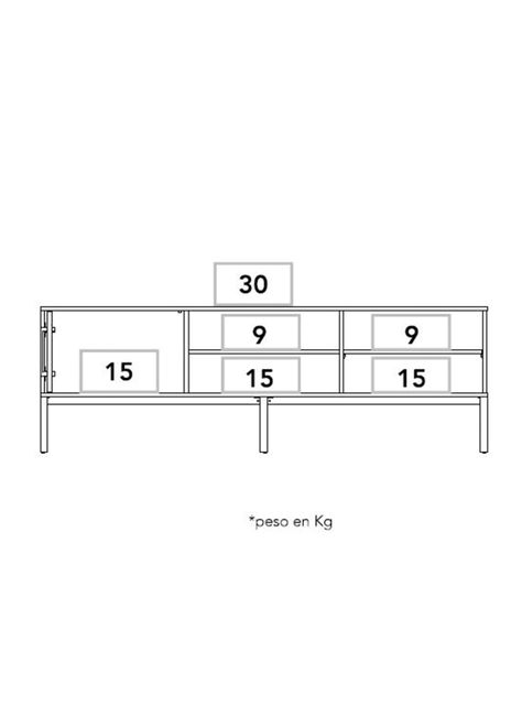 Rack Tv 65" Soho Bellota-2