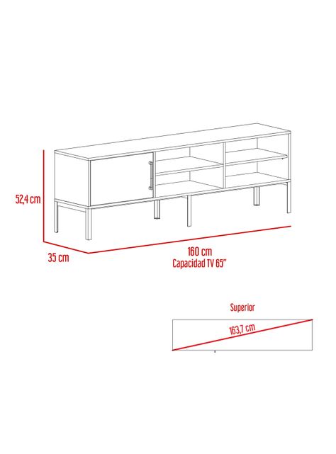Rack Tv 65" Soho Bellota-1