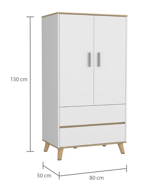 Clóset Z-80 Bi-Color Blanco-Duna-1