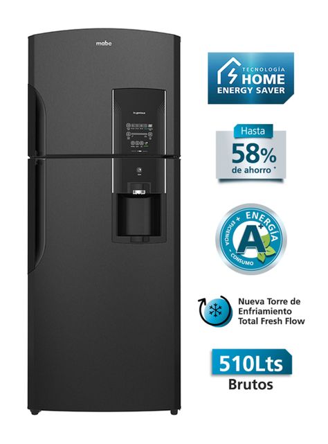 Refrigerador Top Mount No Frost 510 Litros Black Steel RMS510lBLRP0-2