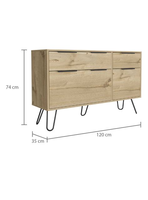 Cómoda Doble Concept D 120 Duna-Wengue-1