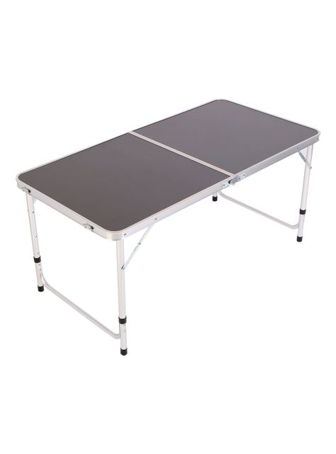 Mesa de Camping Rectangular Plegable Ajustable 120 cm-0