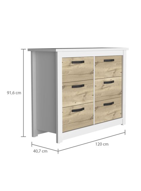 Cómoda Z-120 Bi-Color Blanco-Duna-1