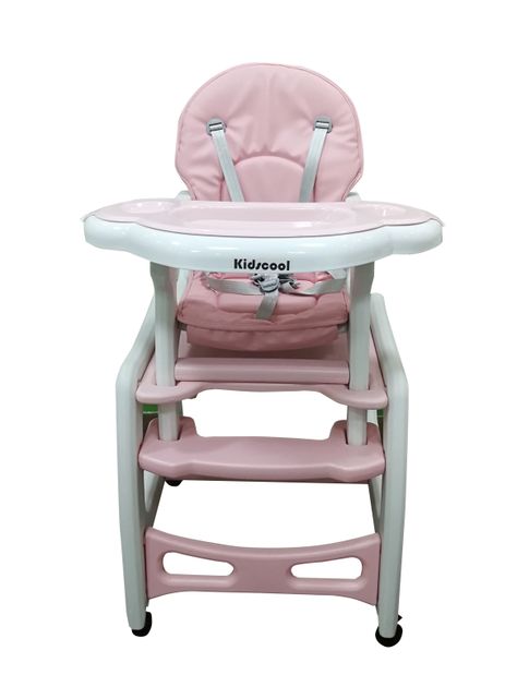 Silla de Comer Supper Rosada Kidscool-2