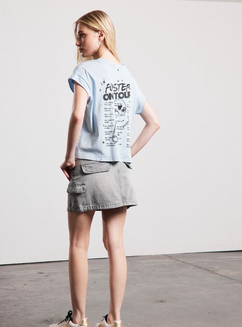 Polera Lavada con Front y Back Print-5