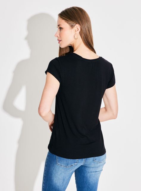 Polera Básica Ajustada Prints Brillantes o Full Print-1
