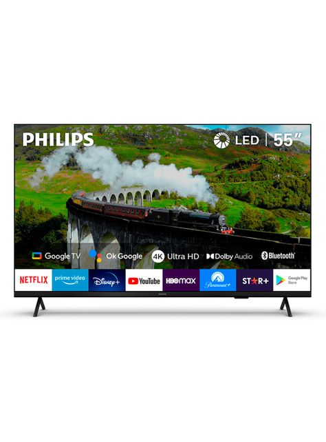 LED Smart TV 55” UHD 4K 55PUD7408 Google TV-0